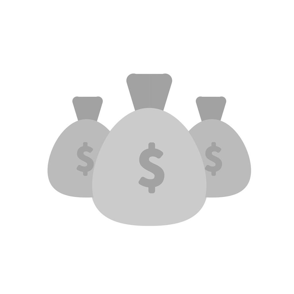 Income Greyscale Icon - IconBunny