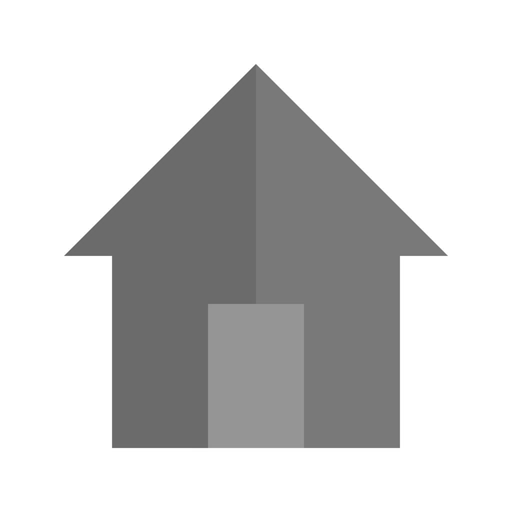 Home Greyscale Icon - IconBunny