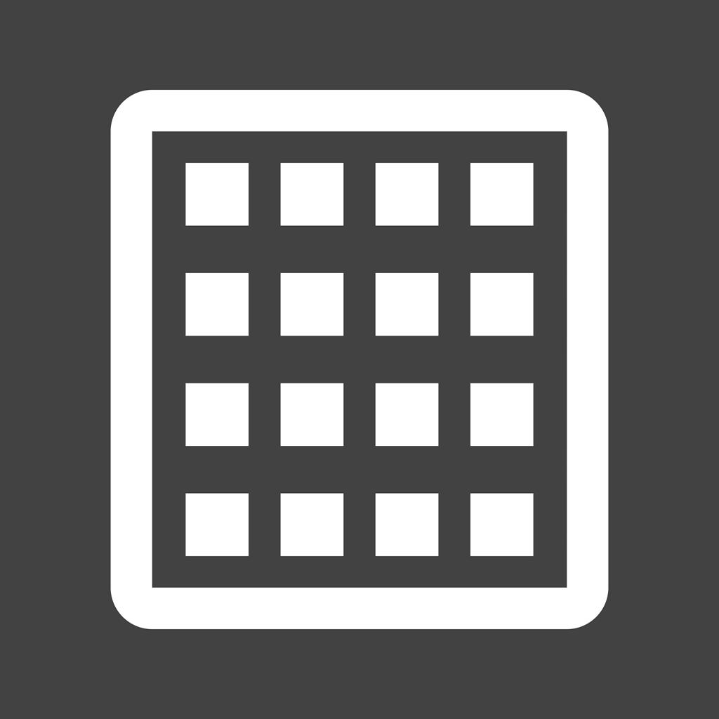 Grid View Glyph Inverted Icon - IconBunny