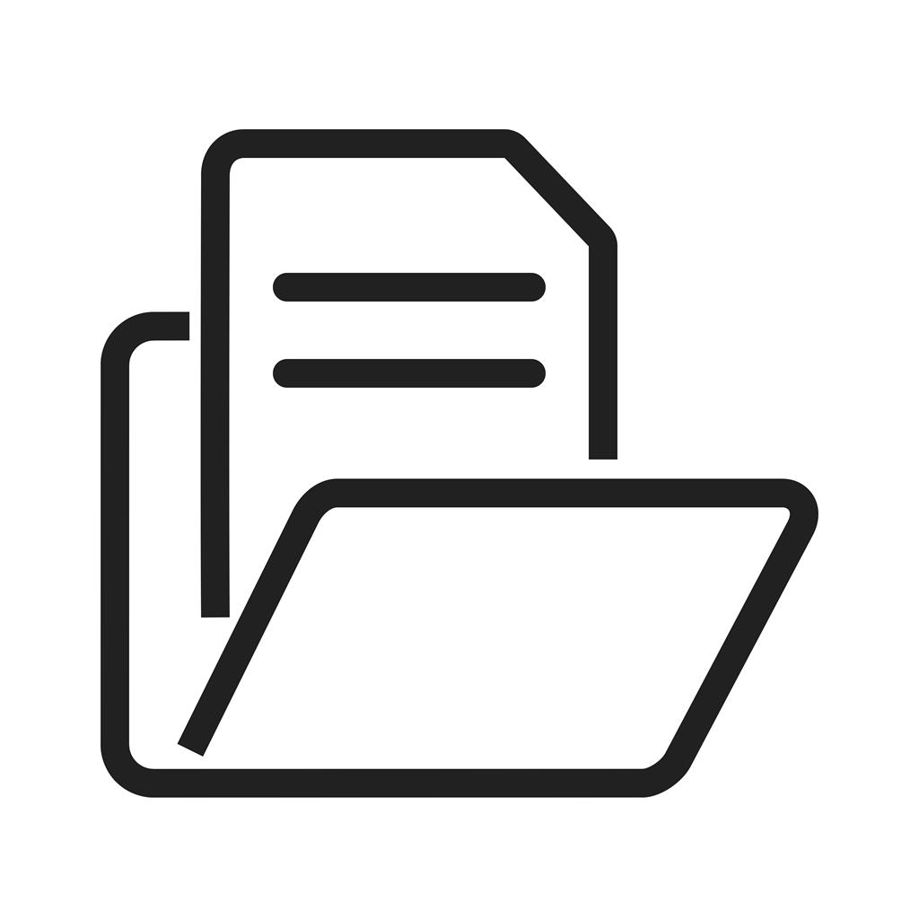 Files Line Icon - IconBunny