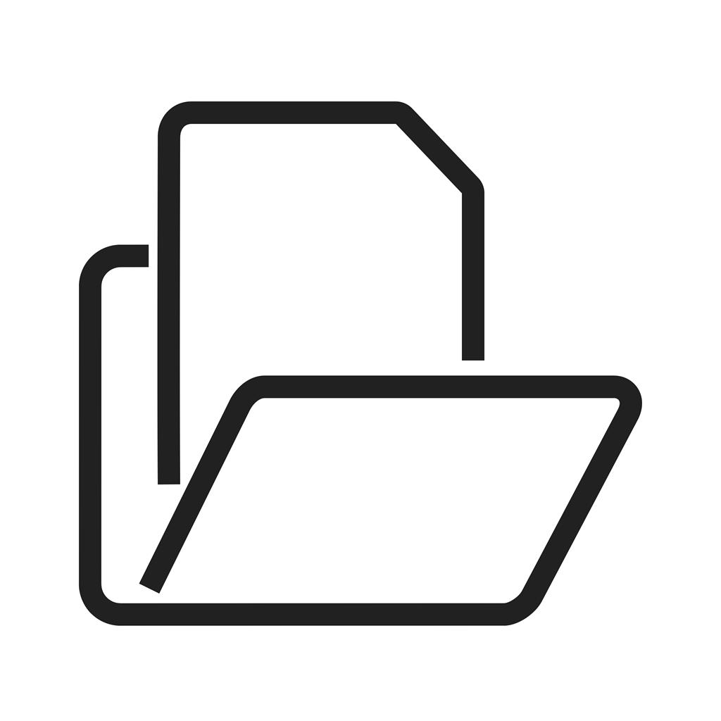 File Manager Line Icon - IconBunny