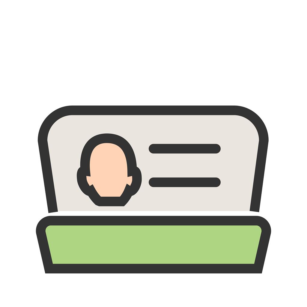 Contacts Line Filled Icon - IconBunny