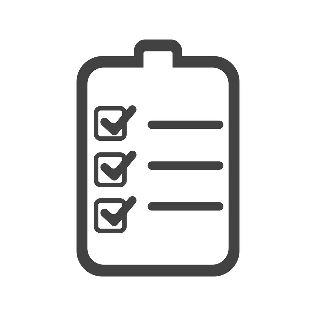 Checklist Glyph Icon - IconBunny