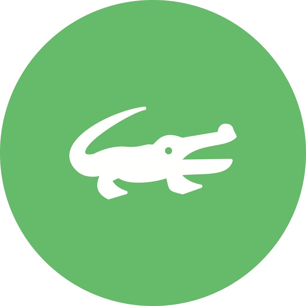 Alligator Flat Round Icon - IconBunny