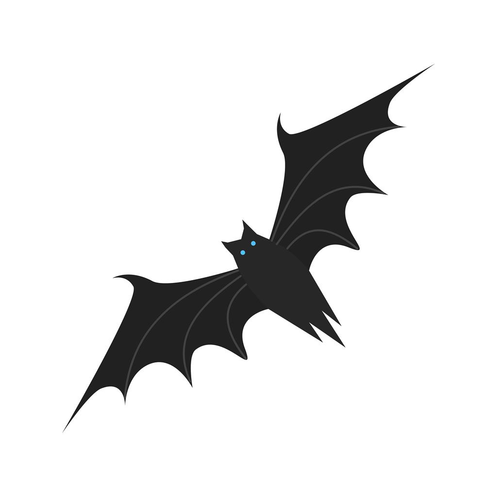 Bat Flat Multicolor Icon - IconBunny