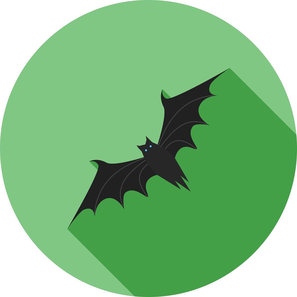 Bat Flat Shadowed Icon - IconBunny