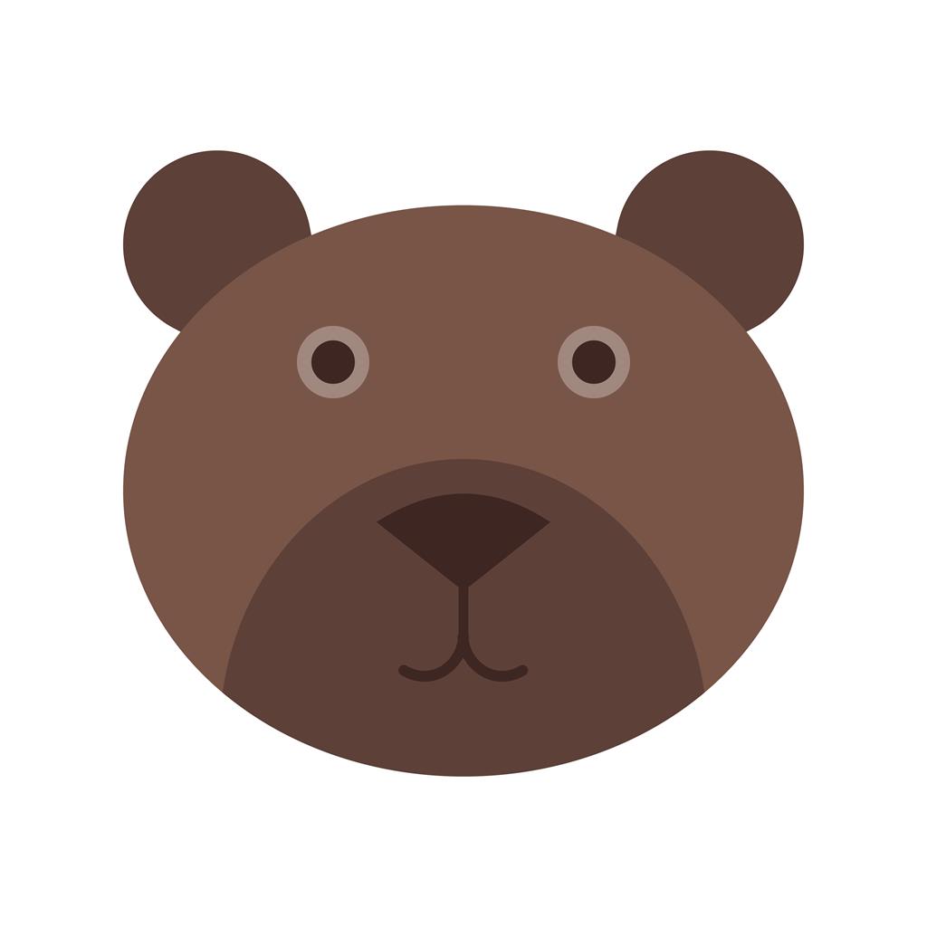 Bear Flat Multicolor Icon - IconBunny