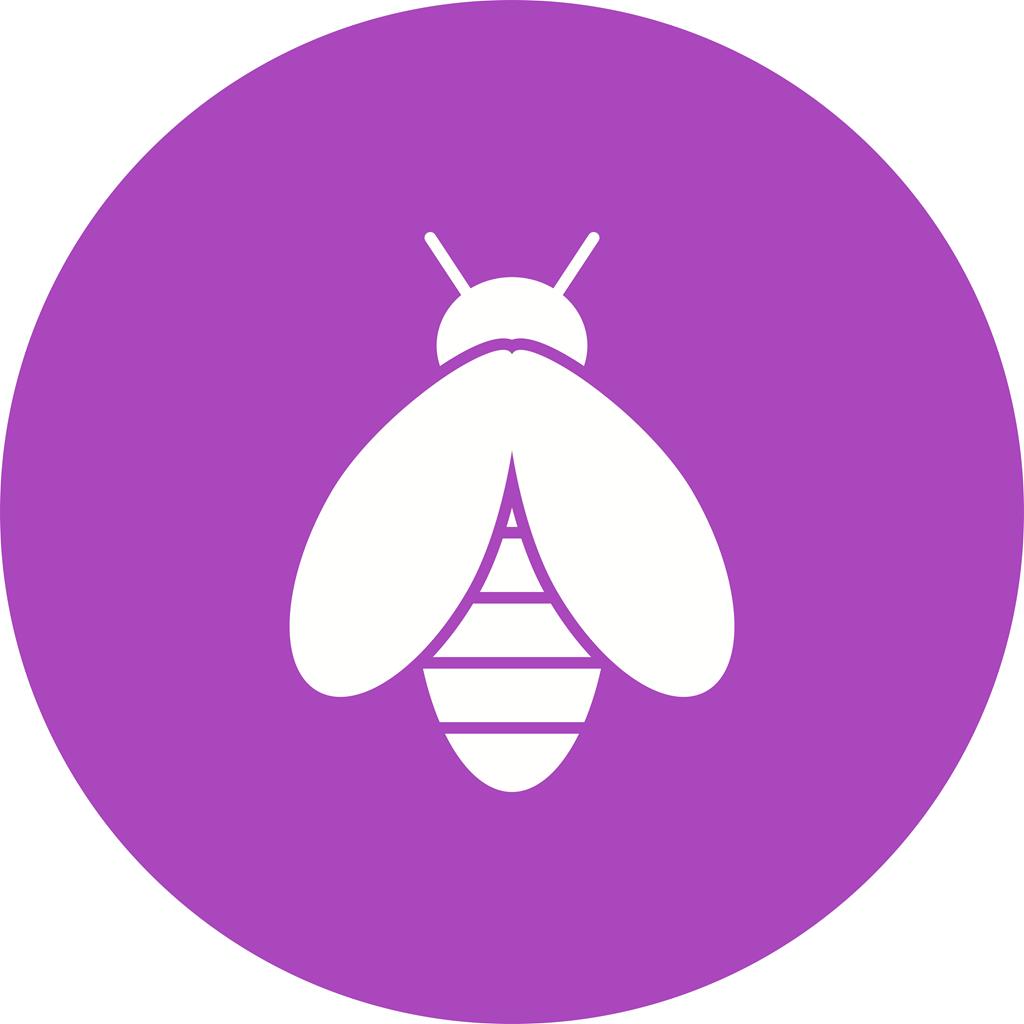 Bee Flat Round Icon - IconBunny