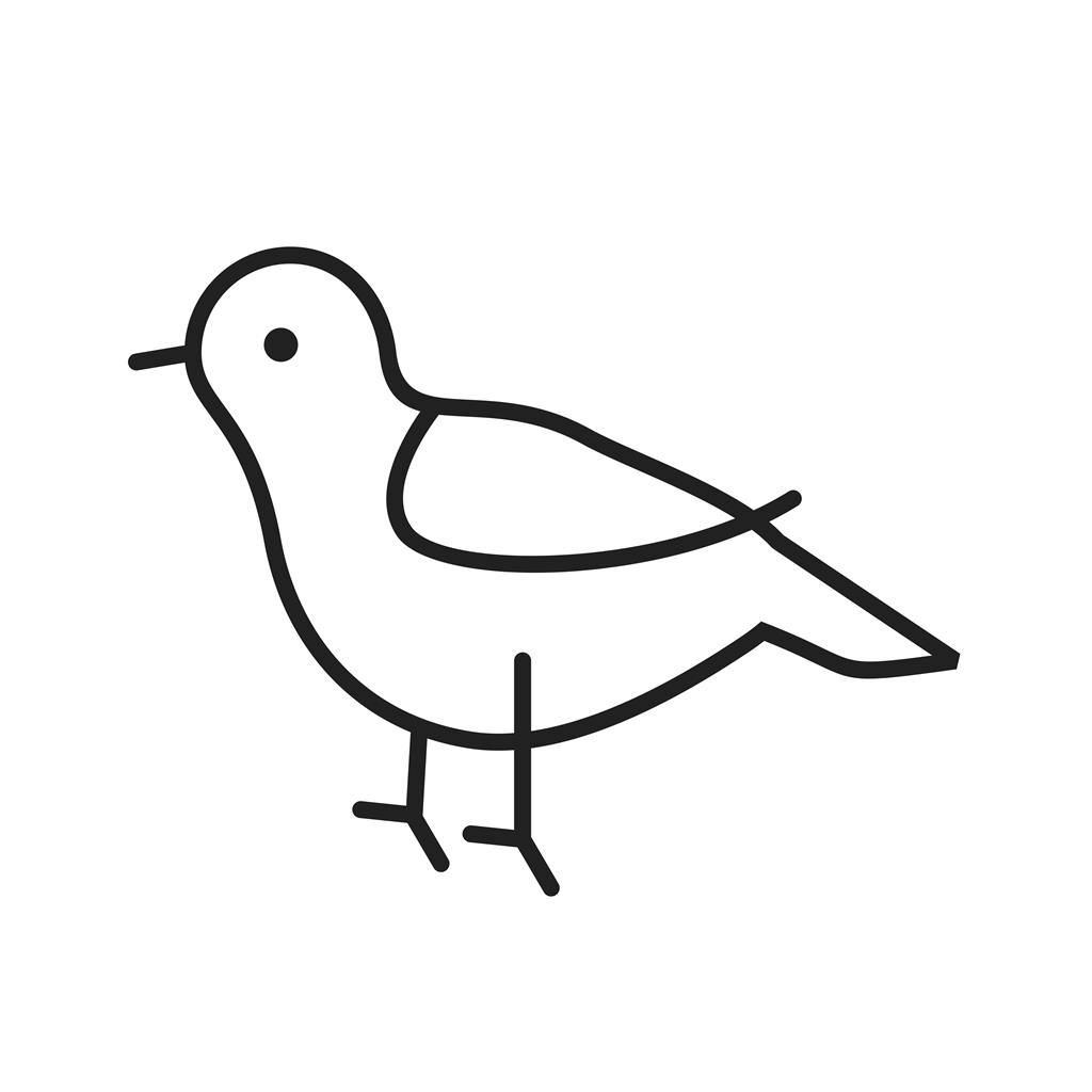 Bird Line Icon - IconBunny