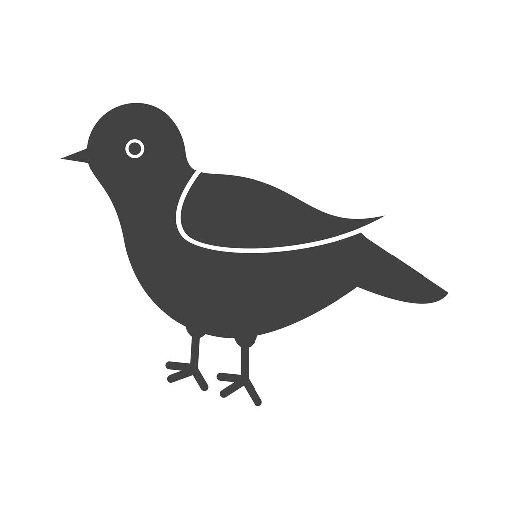 Bird Glyph Icon - IconBunny