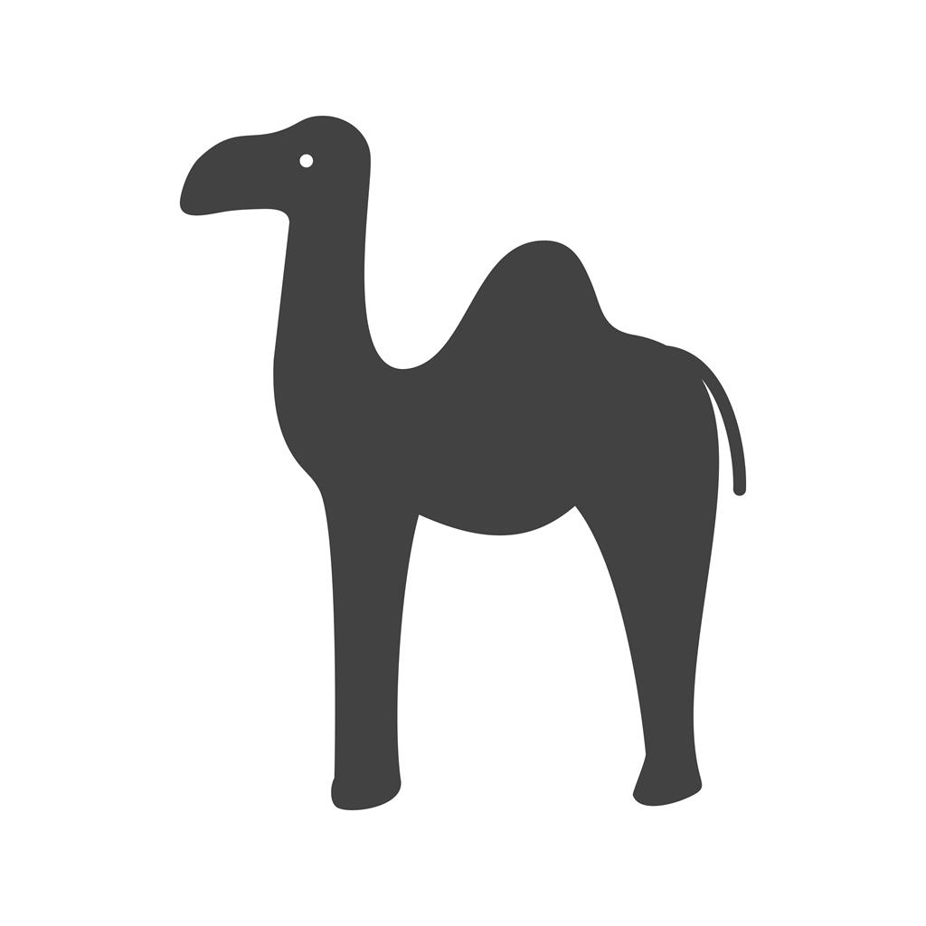 Camel Glyph Icon - IconBunny