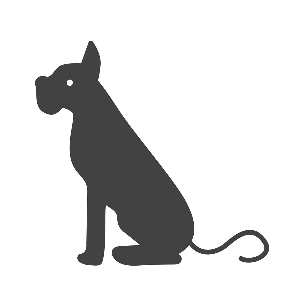 Dog Glyph Icon - IconBunny