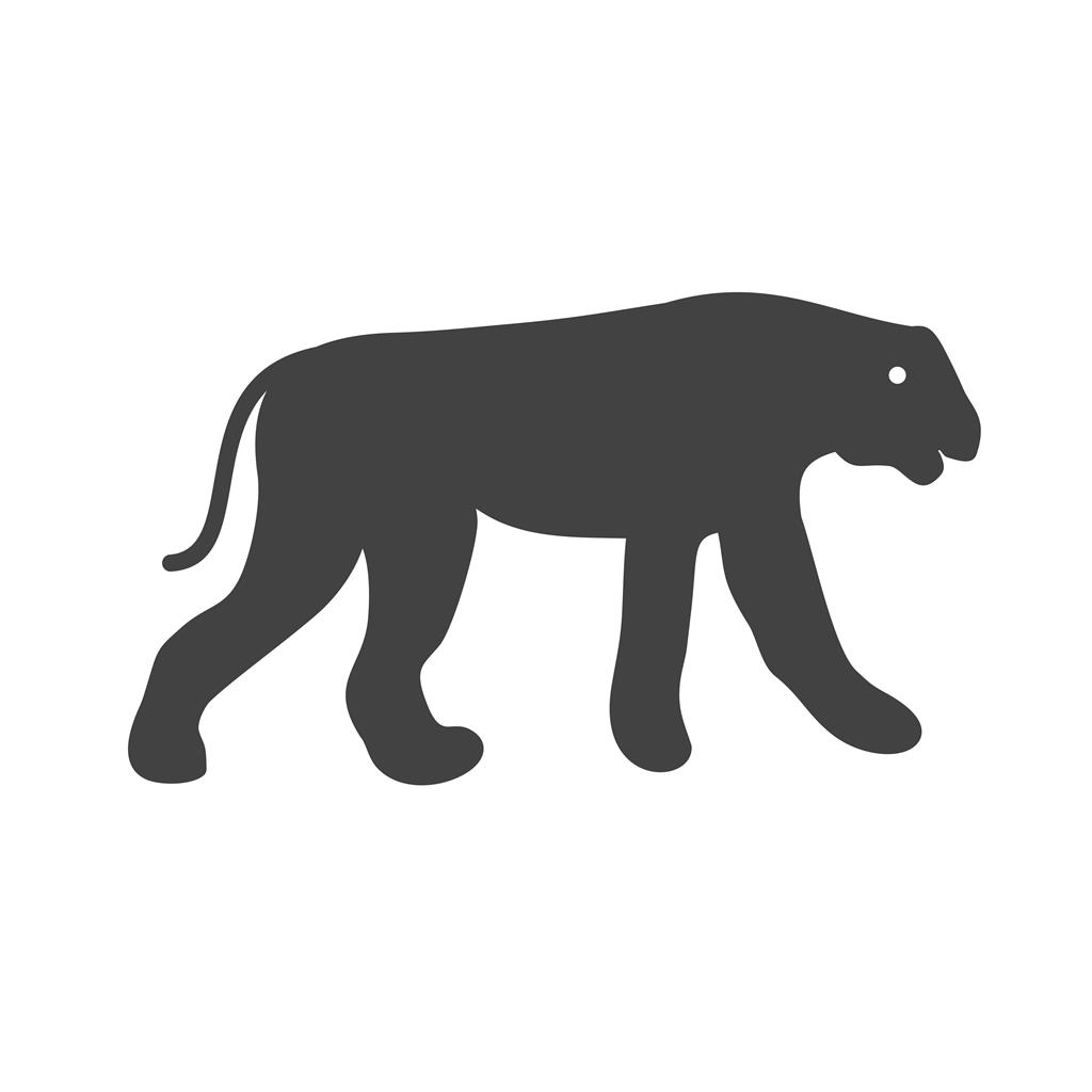 Cheetah Glyph Icon - IconBunny