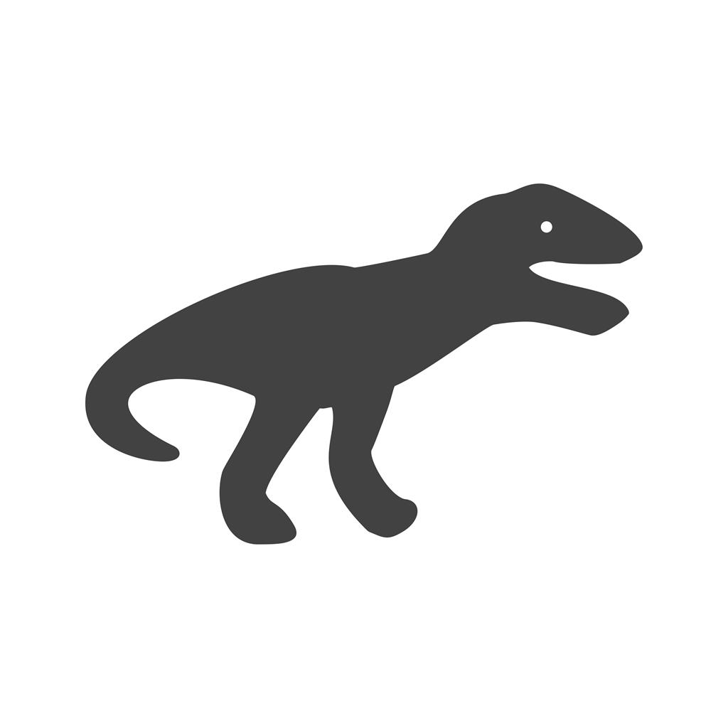 Dinosaur Glyph Icon - IconBunny