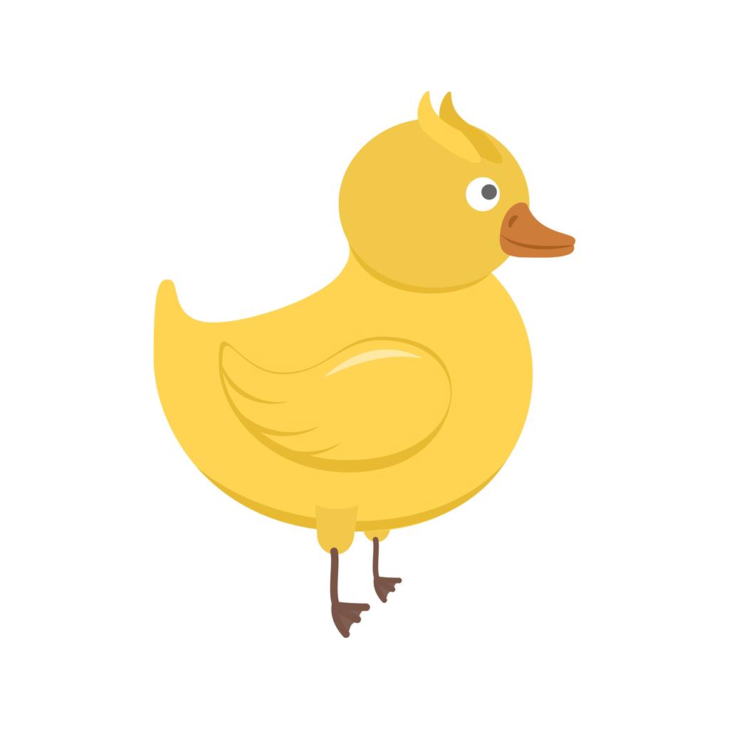 Duck Flat Multicolor Icon - IconBunny