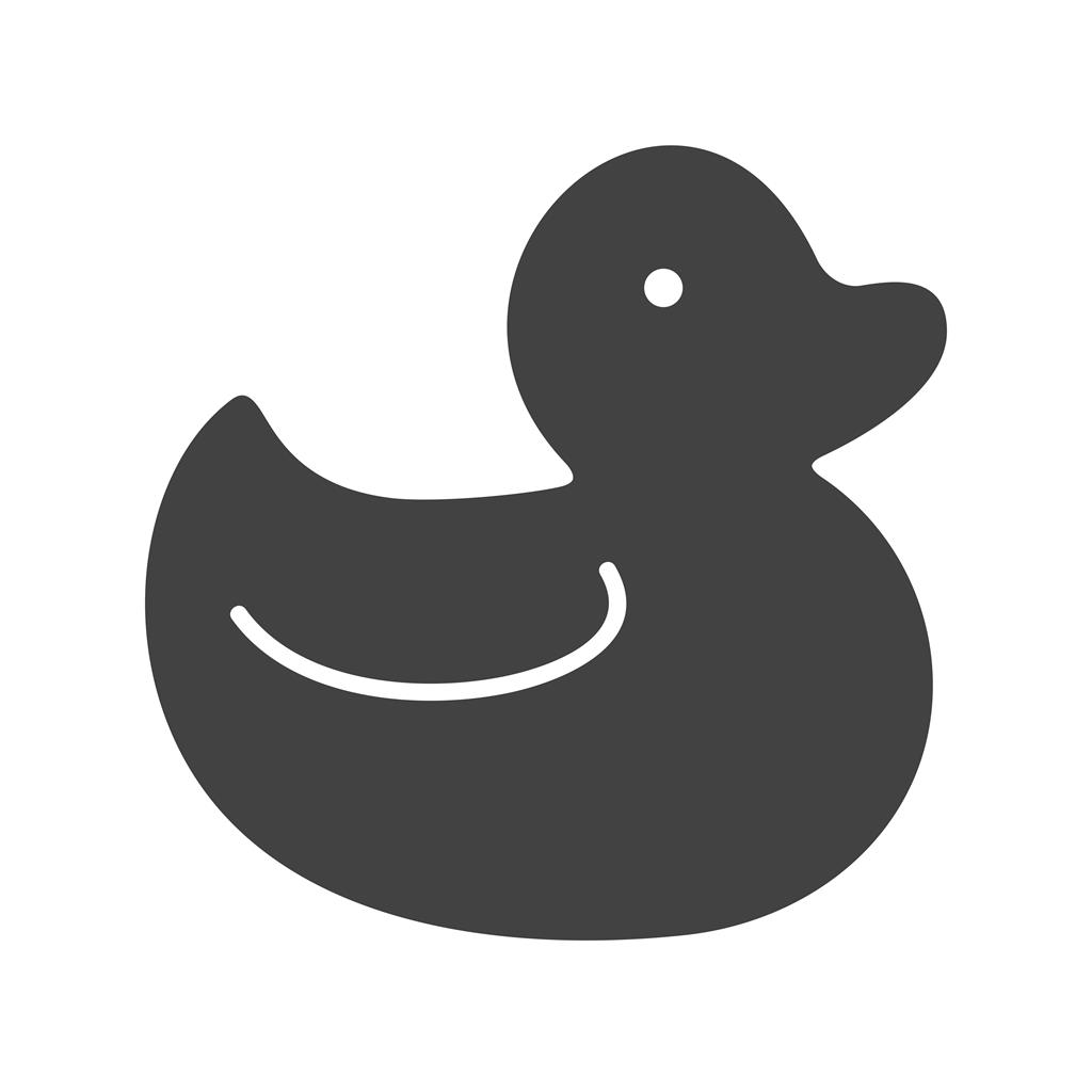 Duck Glyph Icon - IconBunny