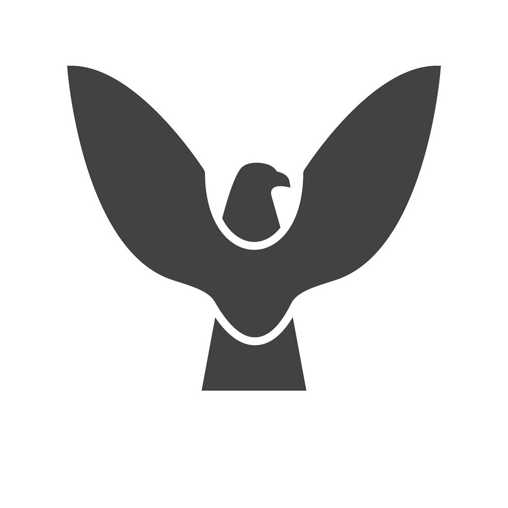 Eagle Glyph Icon - IconBunny