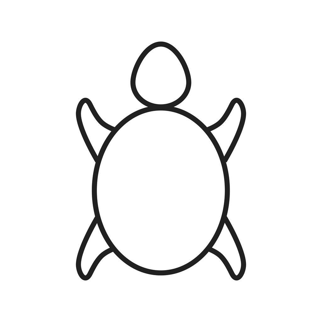 Turtle Line Icon - IconBunny