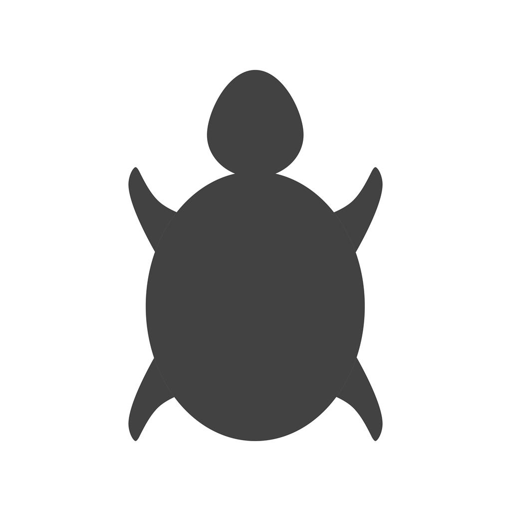 Turtle Glyph Icon - IconBunny