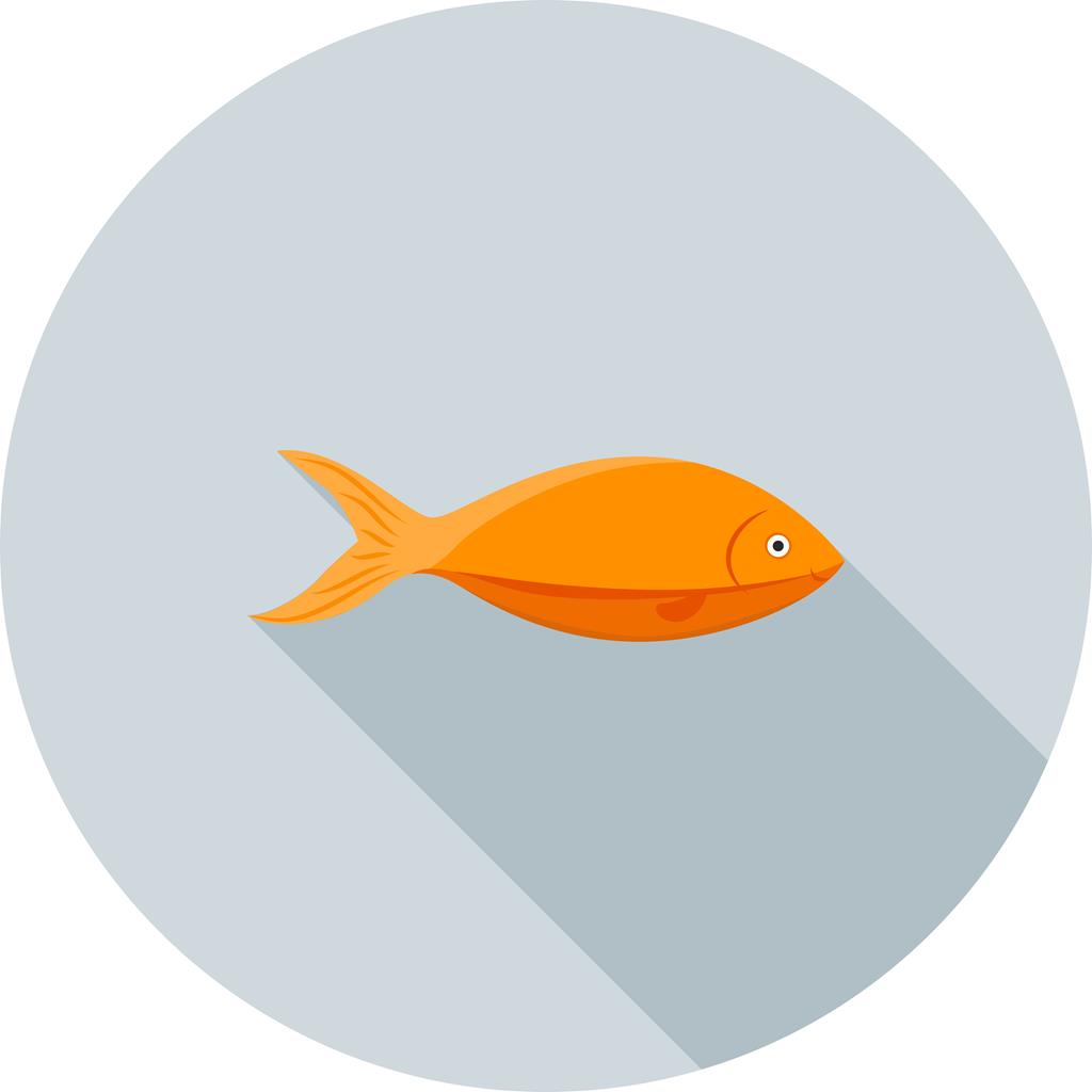 Fish Flat Shadowed Icon - IconBunny
