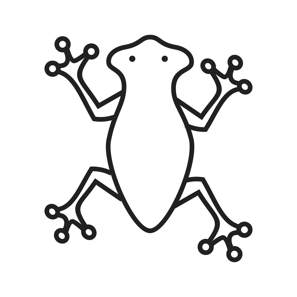 Frog Line Icon - IconBunny