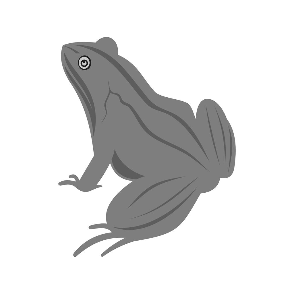 Frog Greyscale Icon - IconBunny