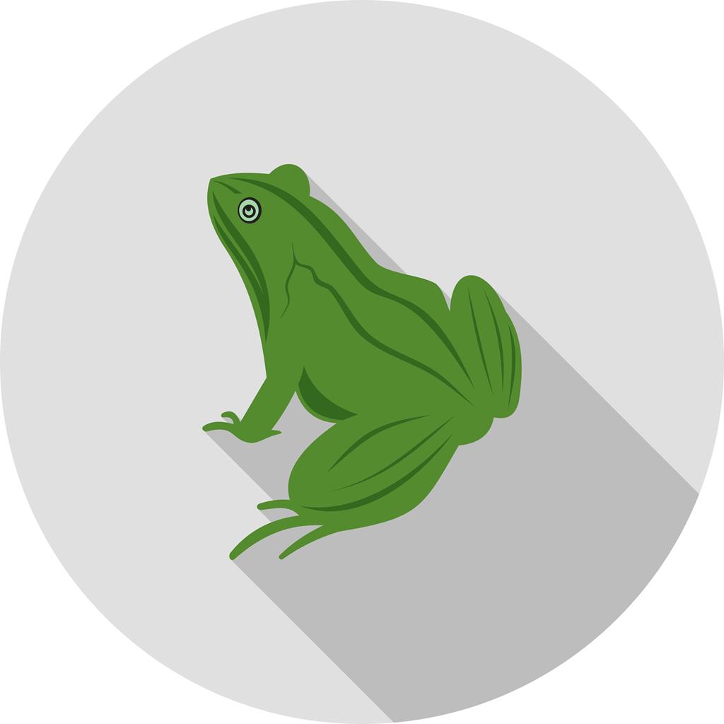 Frog Flat Shadowed Icon - IconBunny