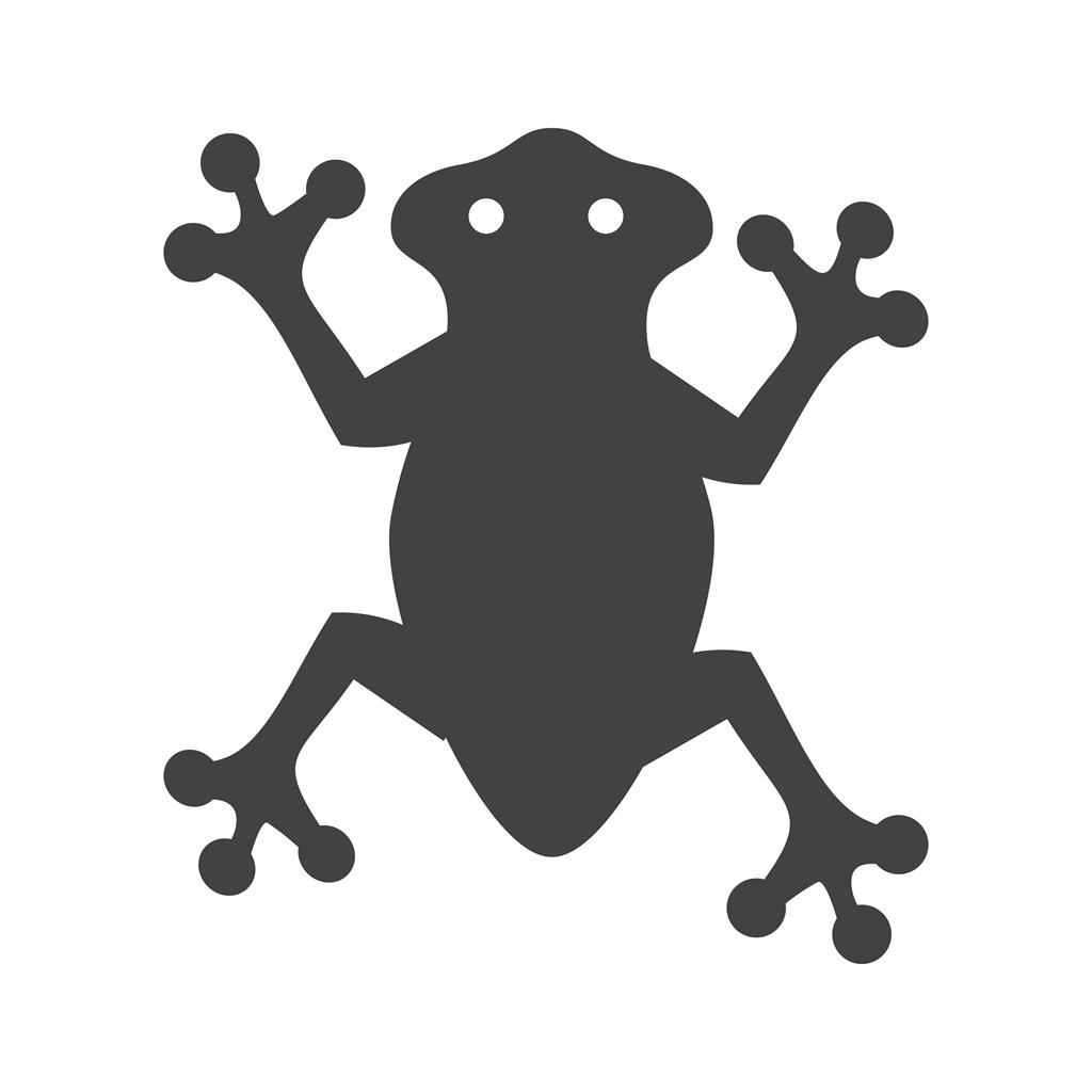 Frog Glyph Icon - IconBunny