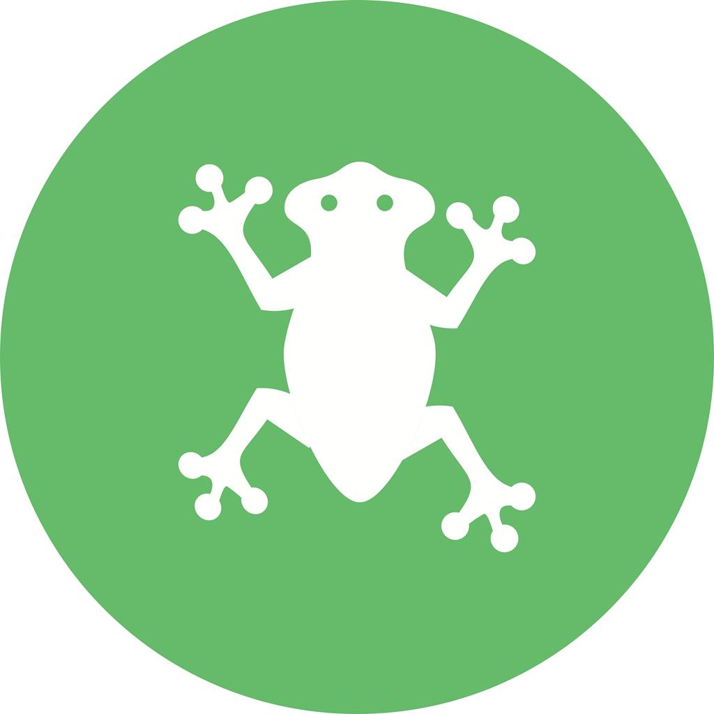 Frog Flat Round Icon - IconBunny