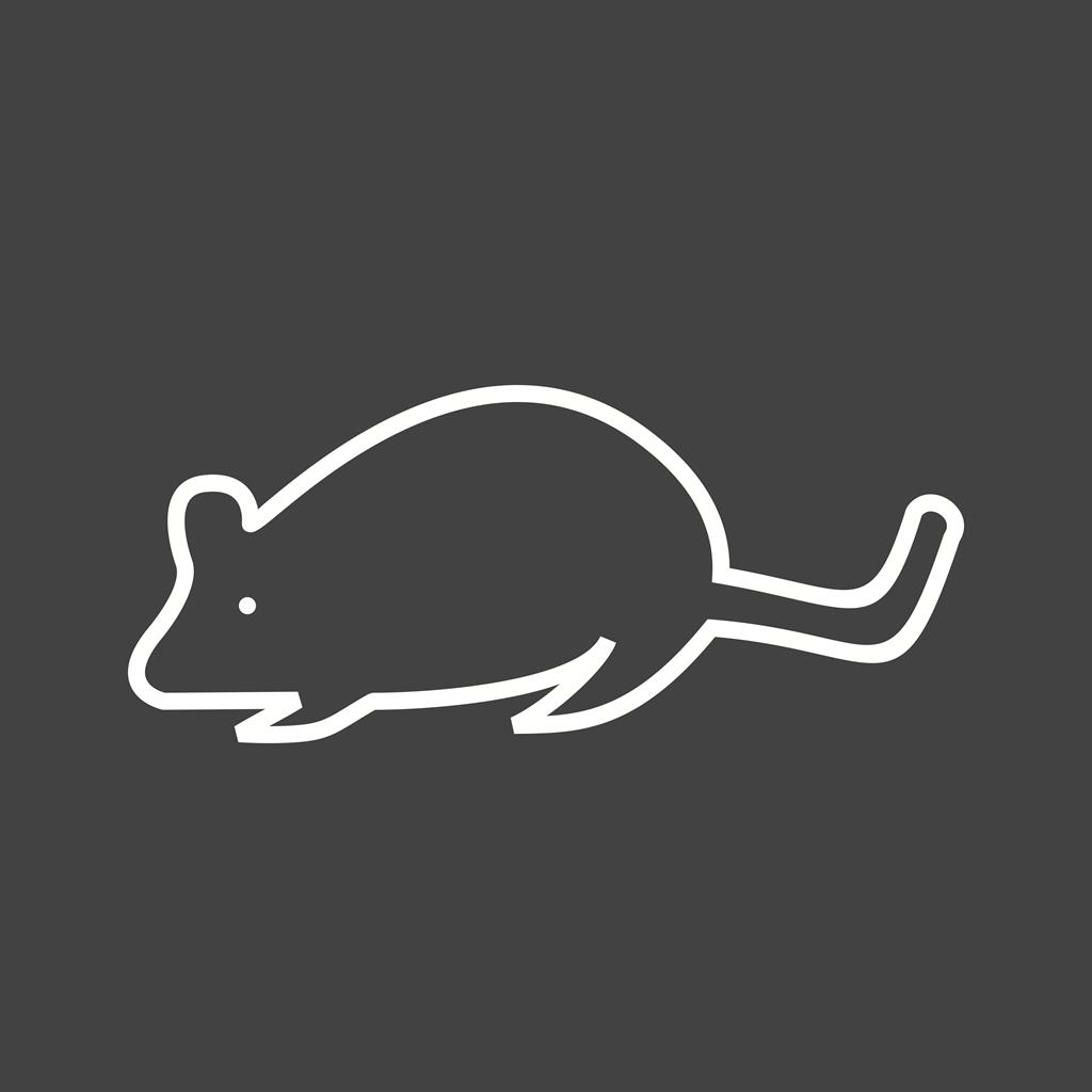 Mouse Line Inverted Icon - IconBunny
