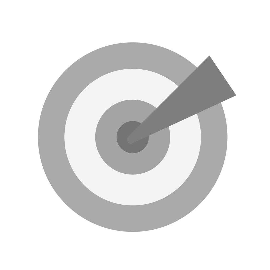 Targets Greyscale Icon - IconBunny
