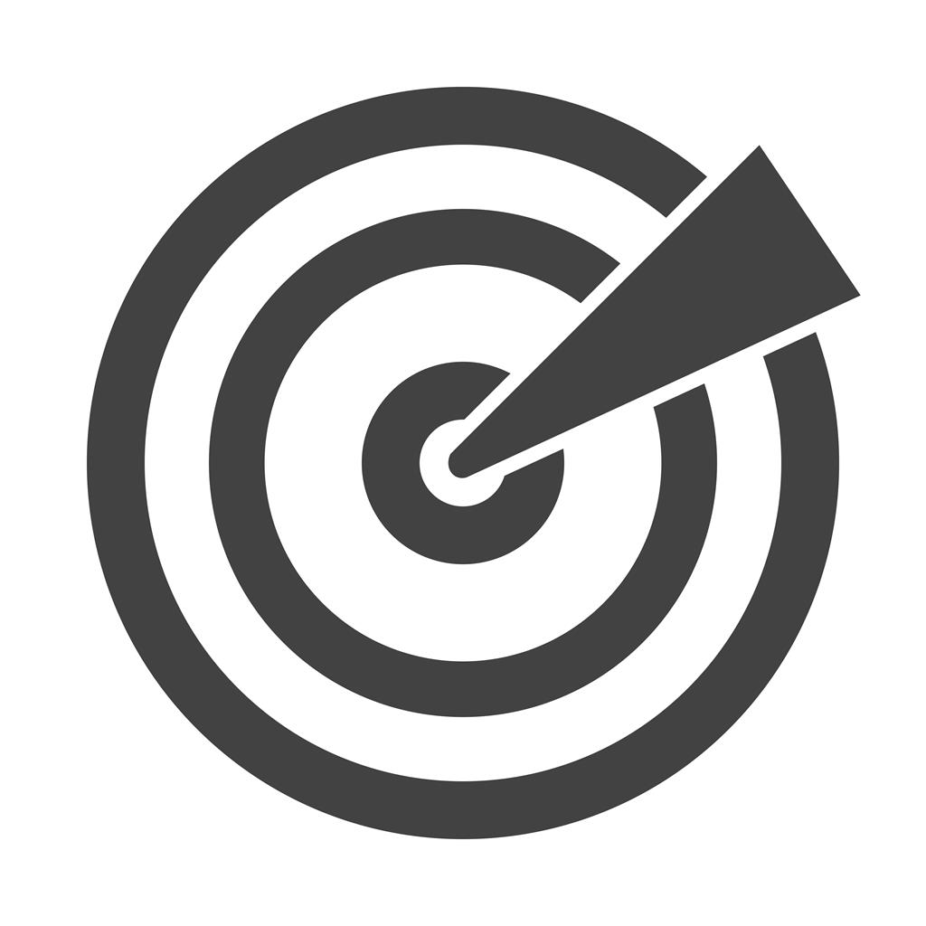 Targets Glyph Icon - IconBunny