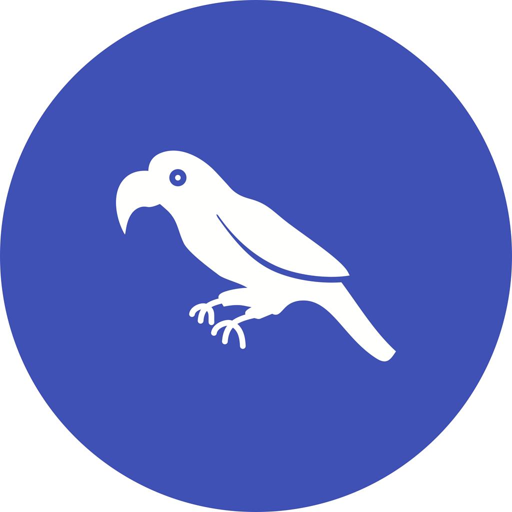 Parrot Flat Round Icon - IconBunny