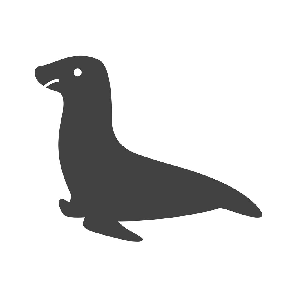 Sea Dog Glyph Icon - IconBunny