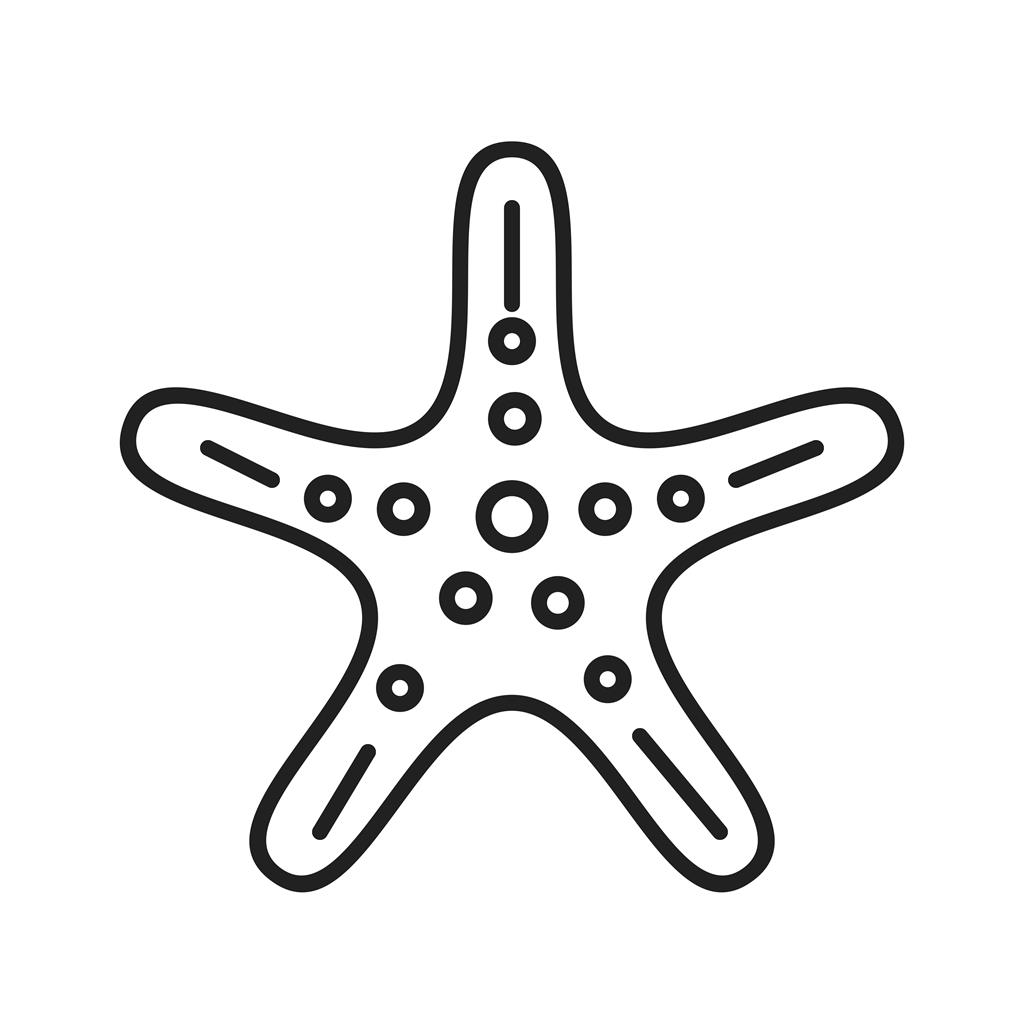 Starfish Line Icon - IconBunny