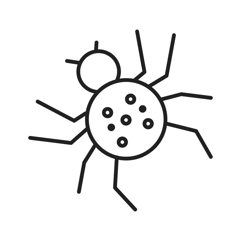 Spider Line Icon - IconBunny