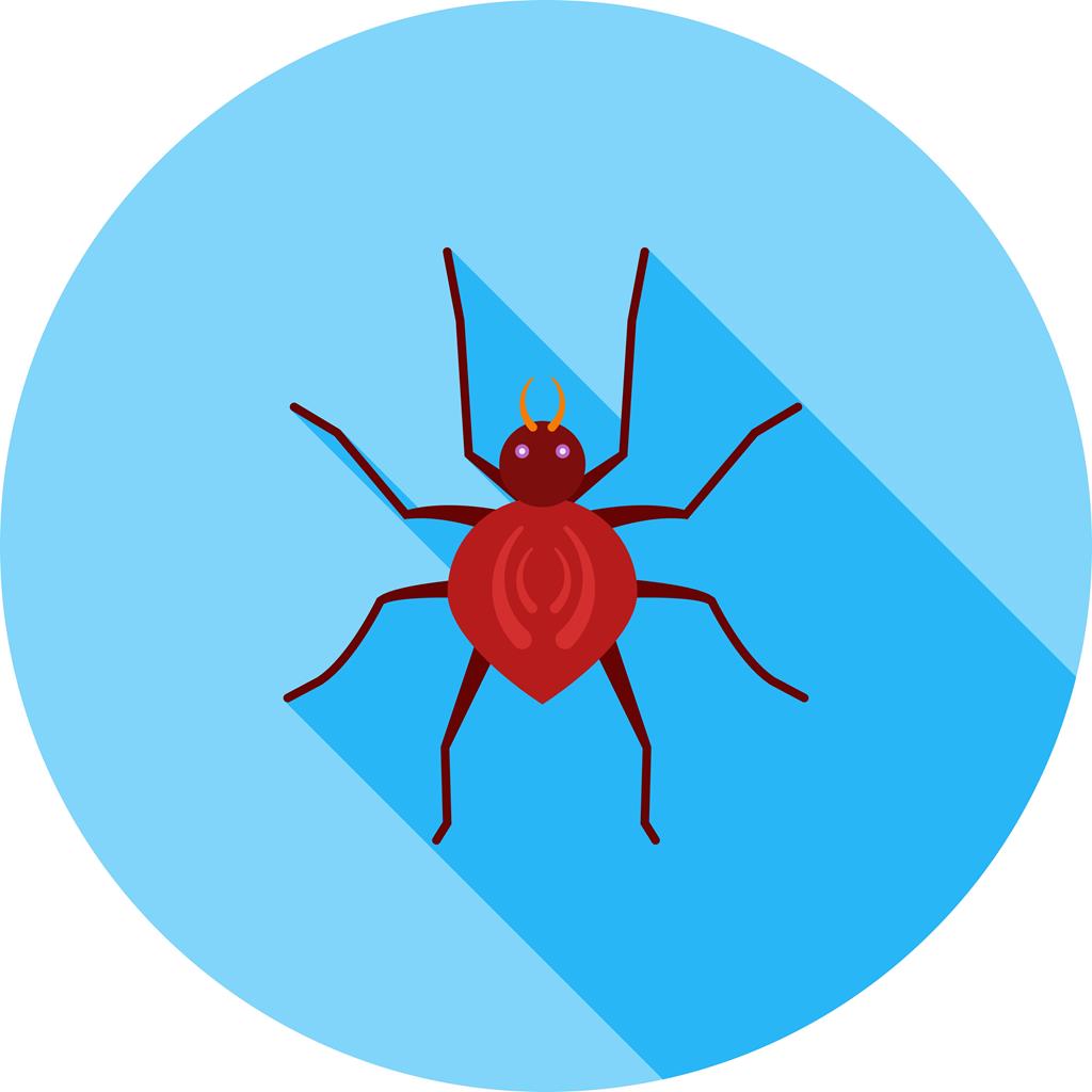 Spider Flat Shadowed Icon - IconBunny
