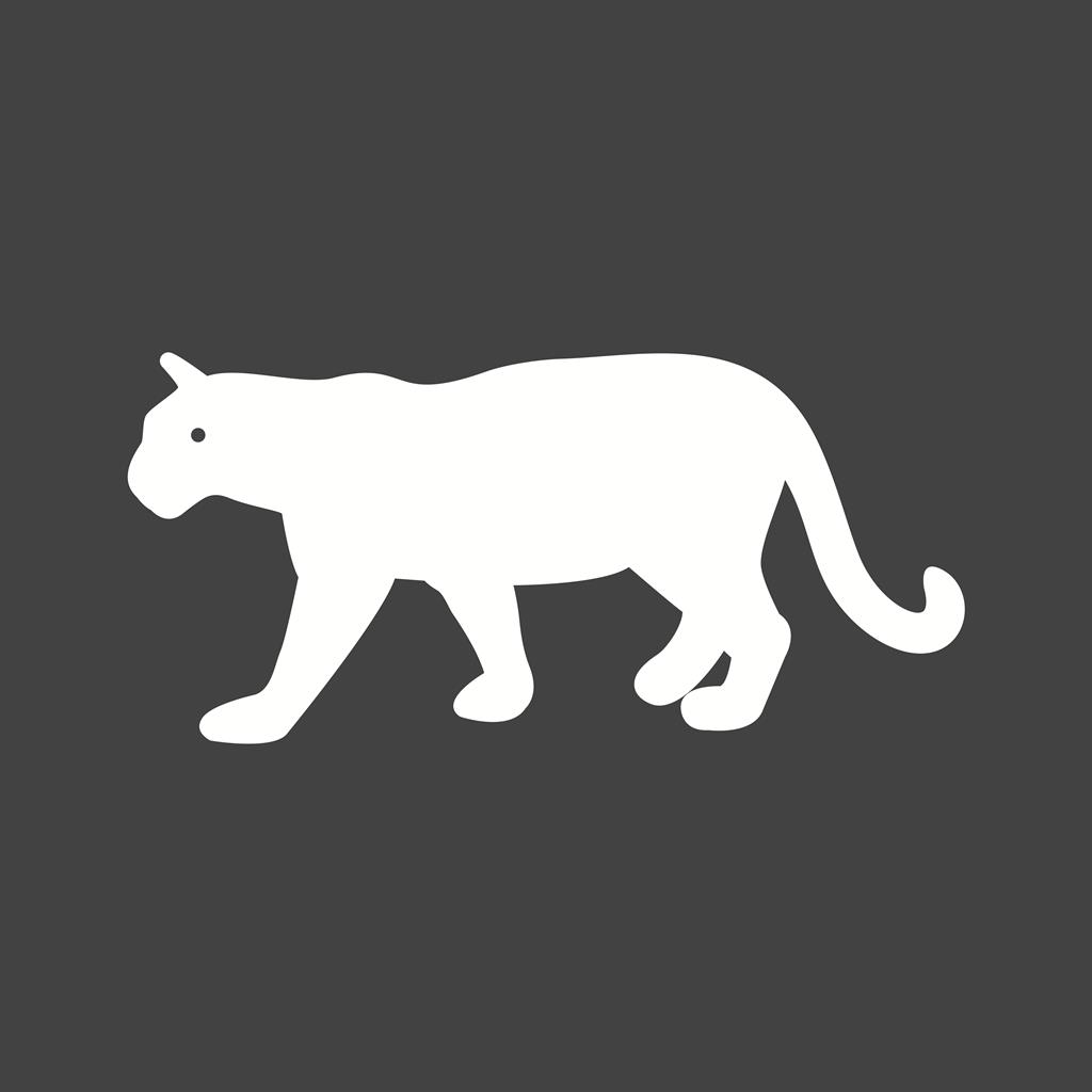 Tiger Glyph Inverted Icon - IconBunny