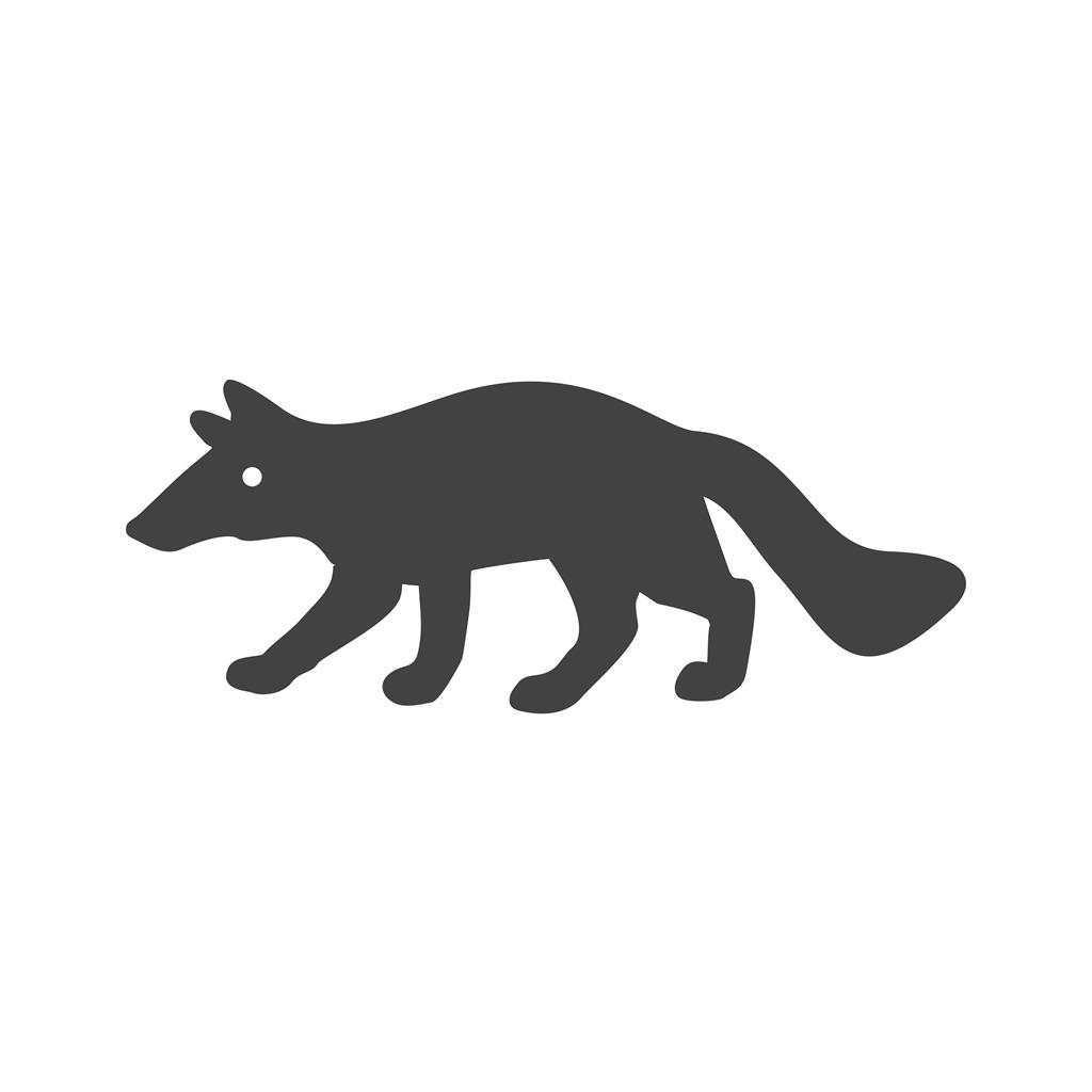 Wolf Glyph Icon - IconBunny