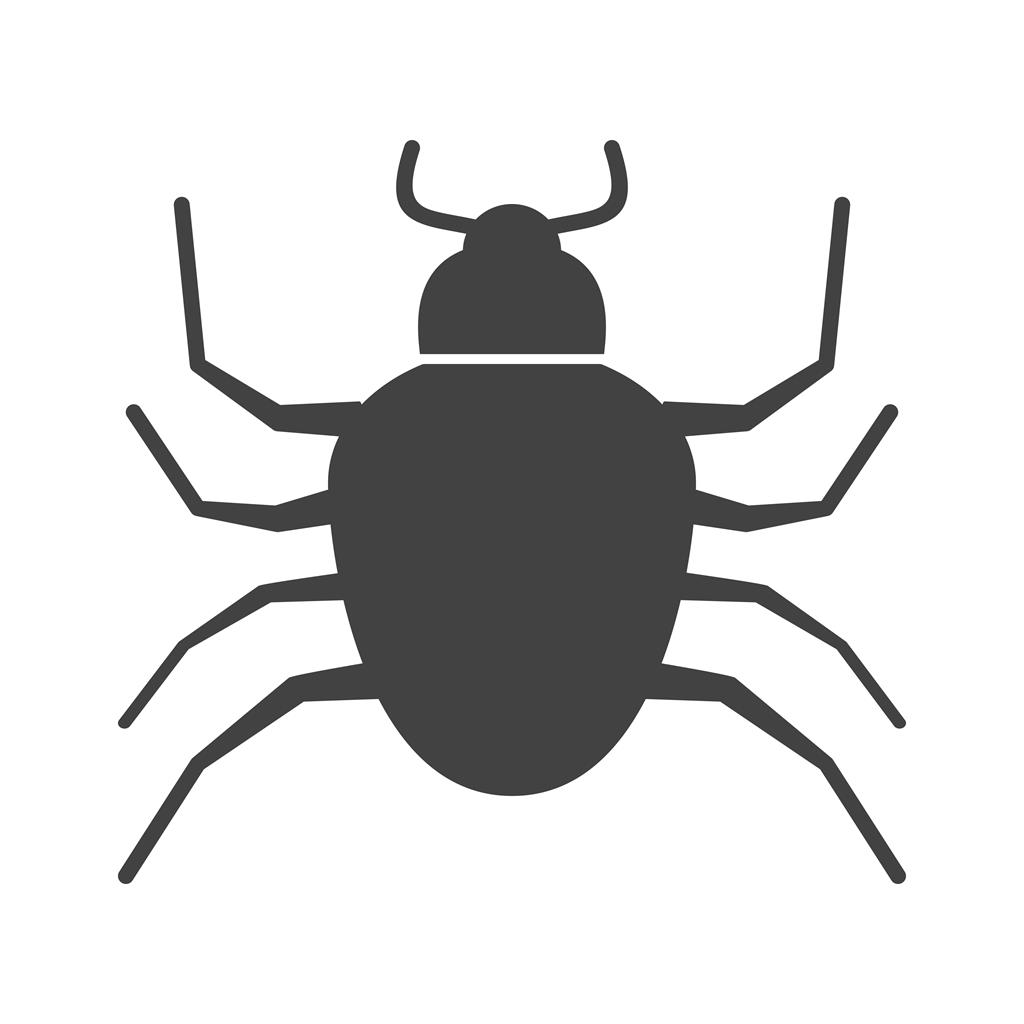 Bug Glyph Icon - IconBunny