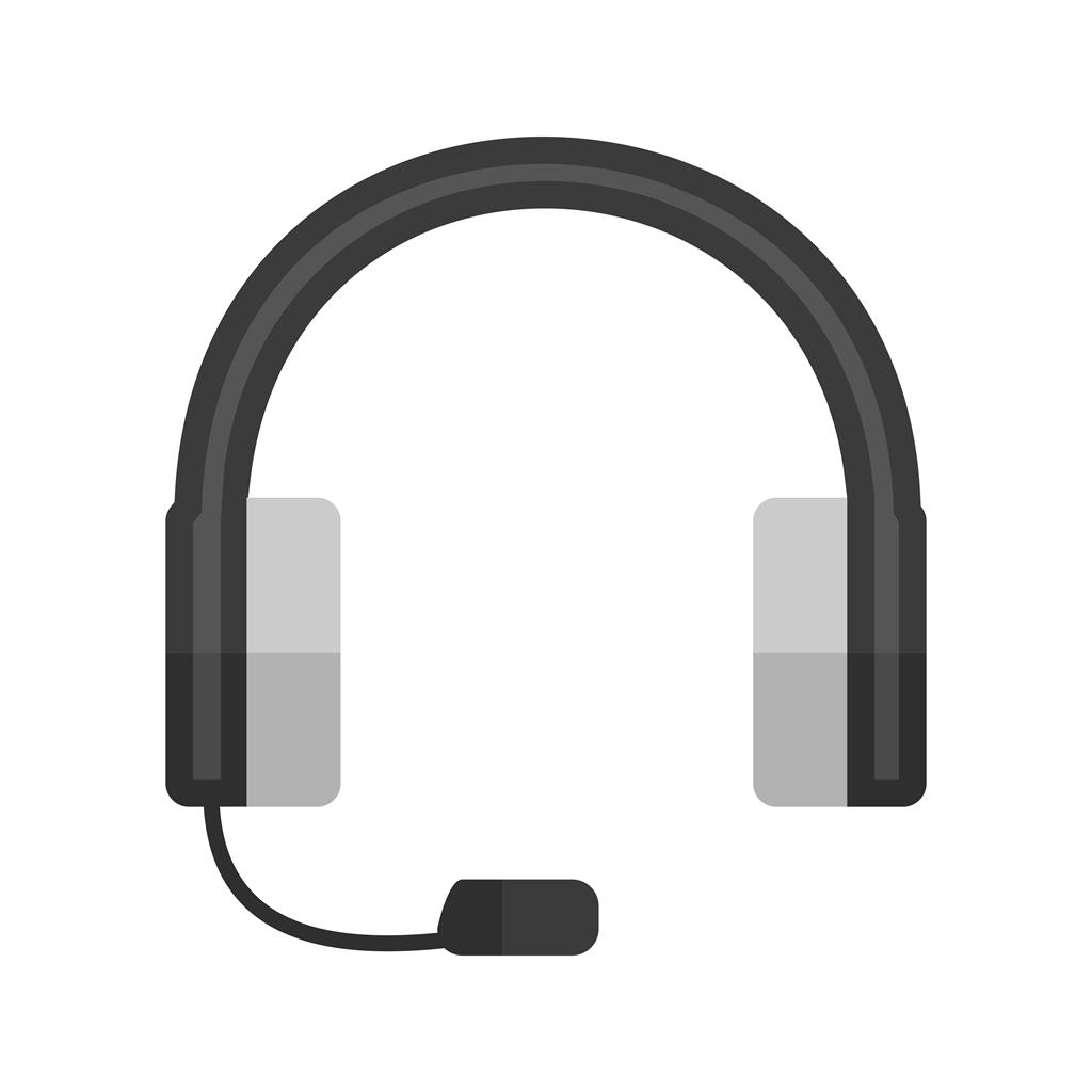 Customer Support Greyscale Icon - IconBunny