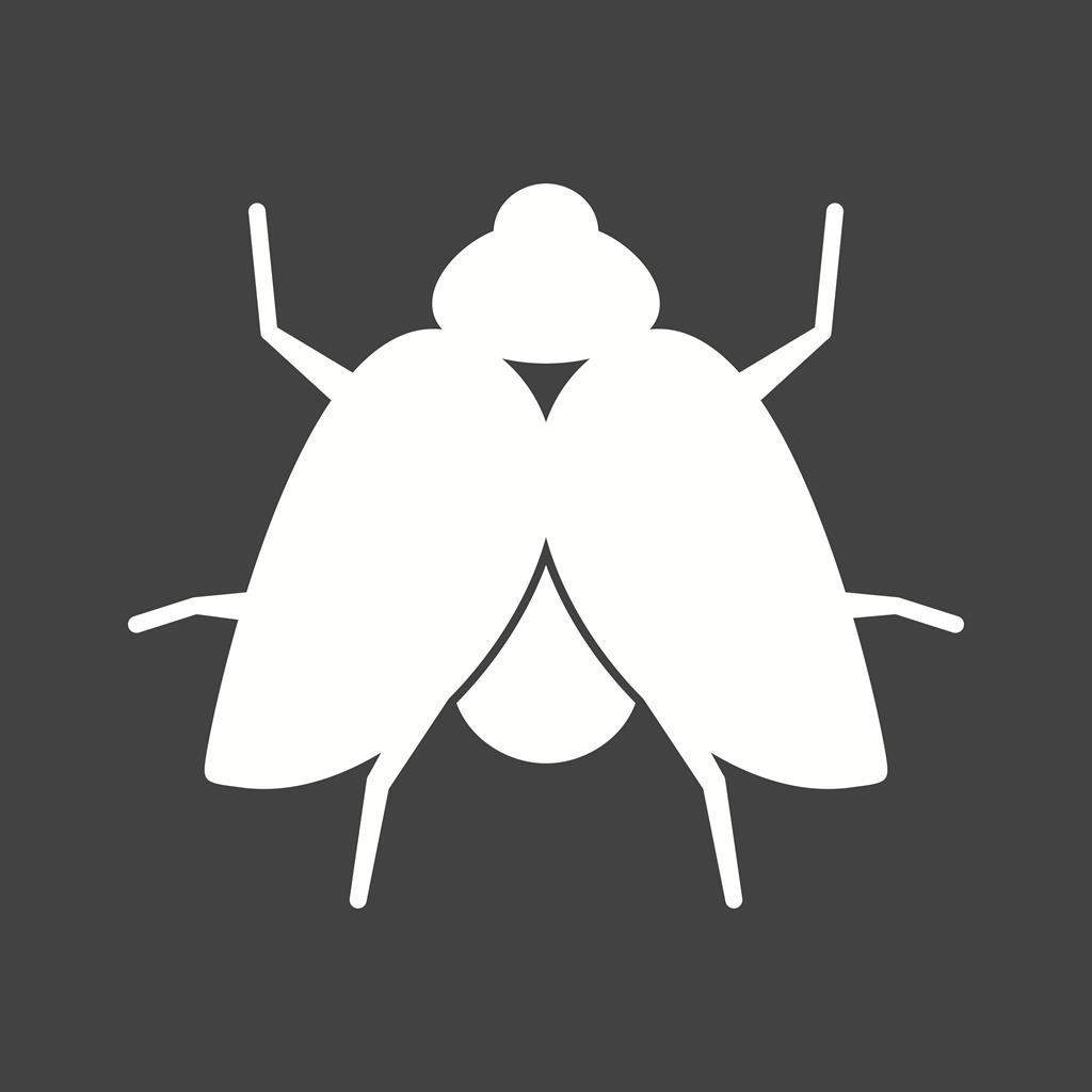 Fly Glyph Inverted Icon - IconBunny