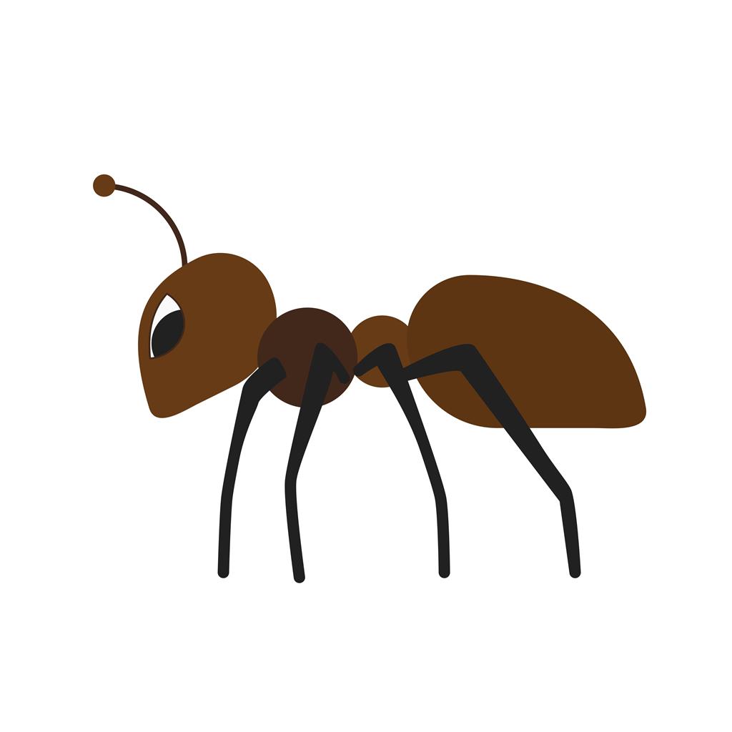 Ant II Flat Multicolor Icon - IconBunny