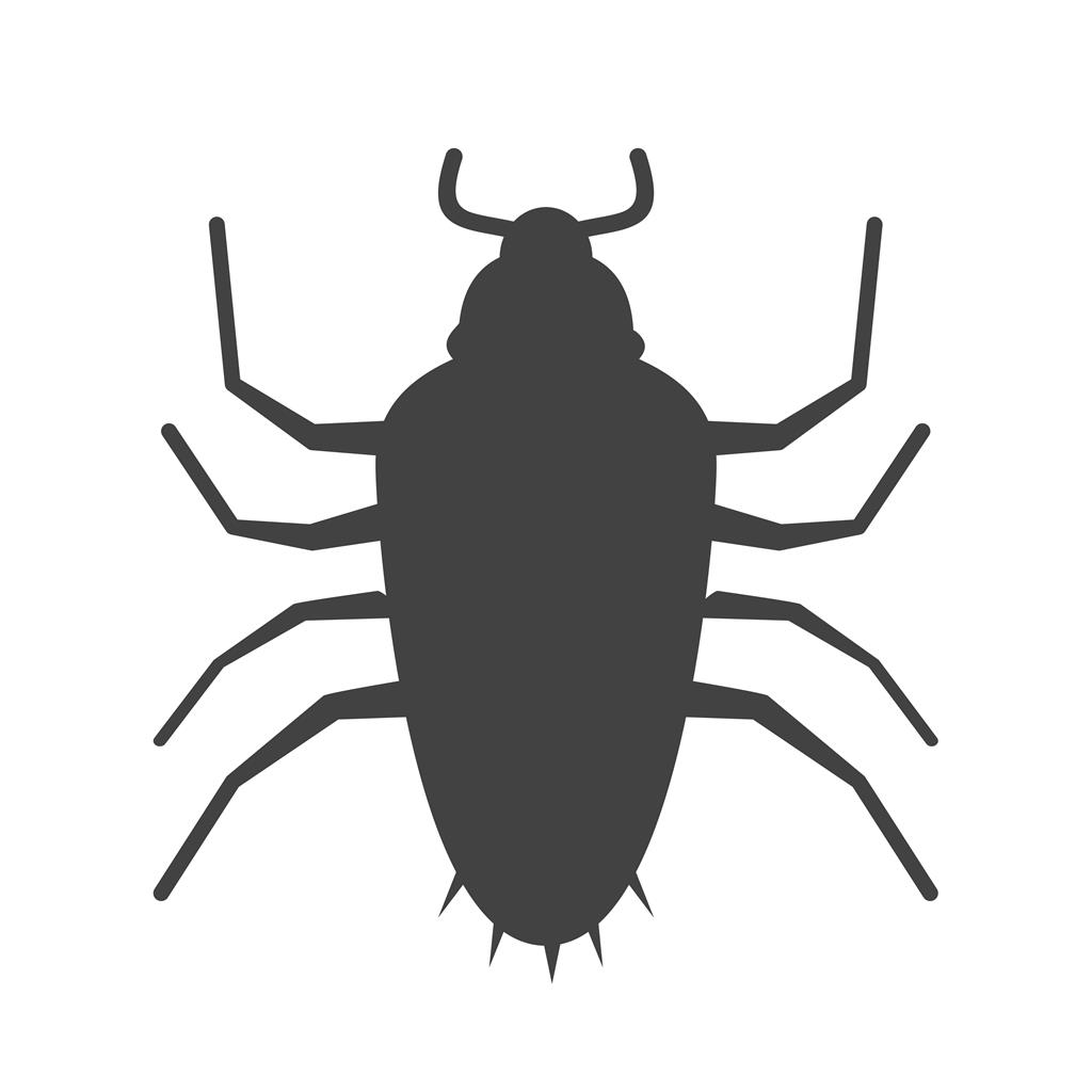 Cockroach Glyph Icon - IconBunny