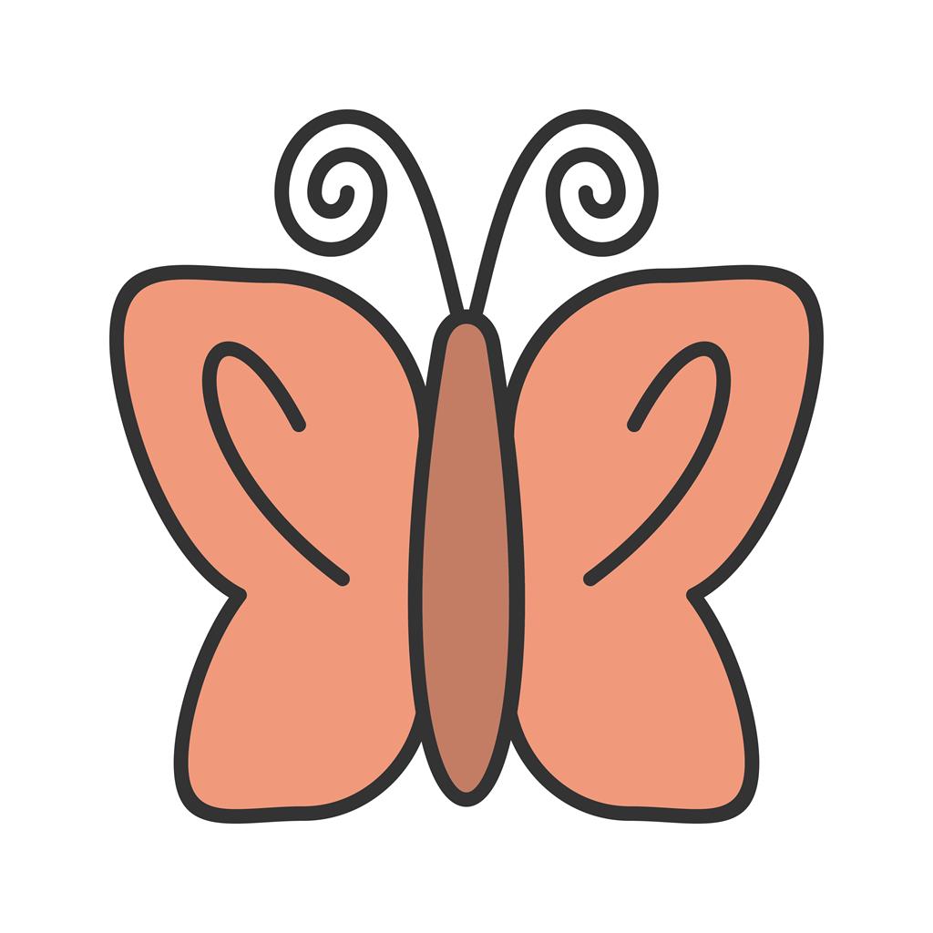 Butterfly III Line Filled Icon - IconBunny