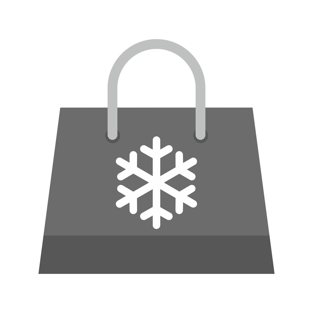 Shopping bag Greyscale Icon - IconBunny
