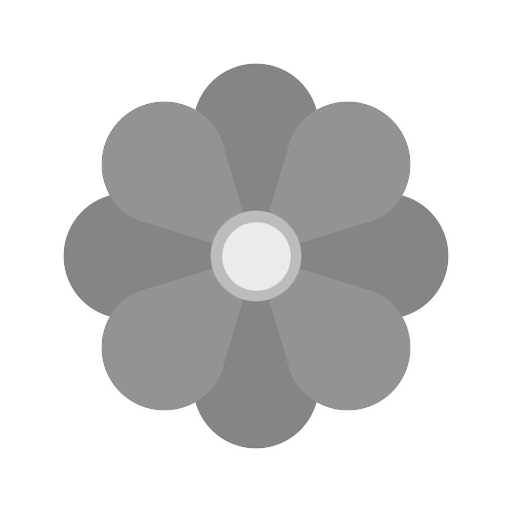 Flower Greyscale Icon - IconBunny