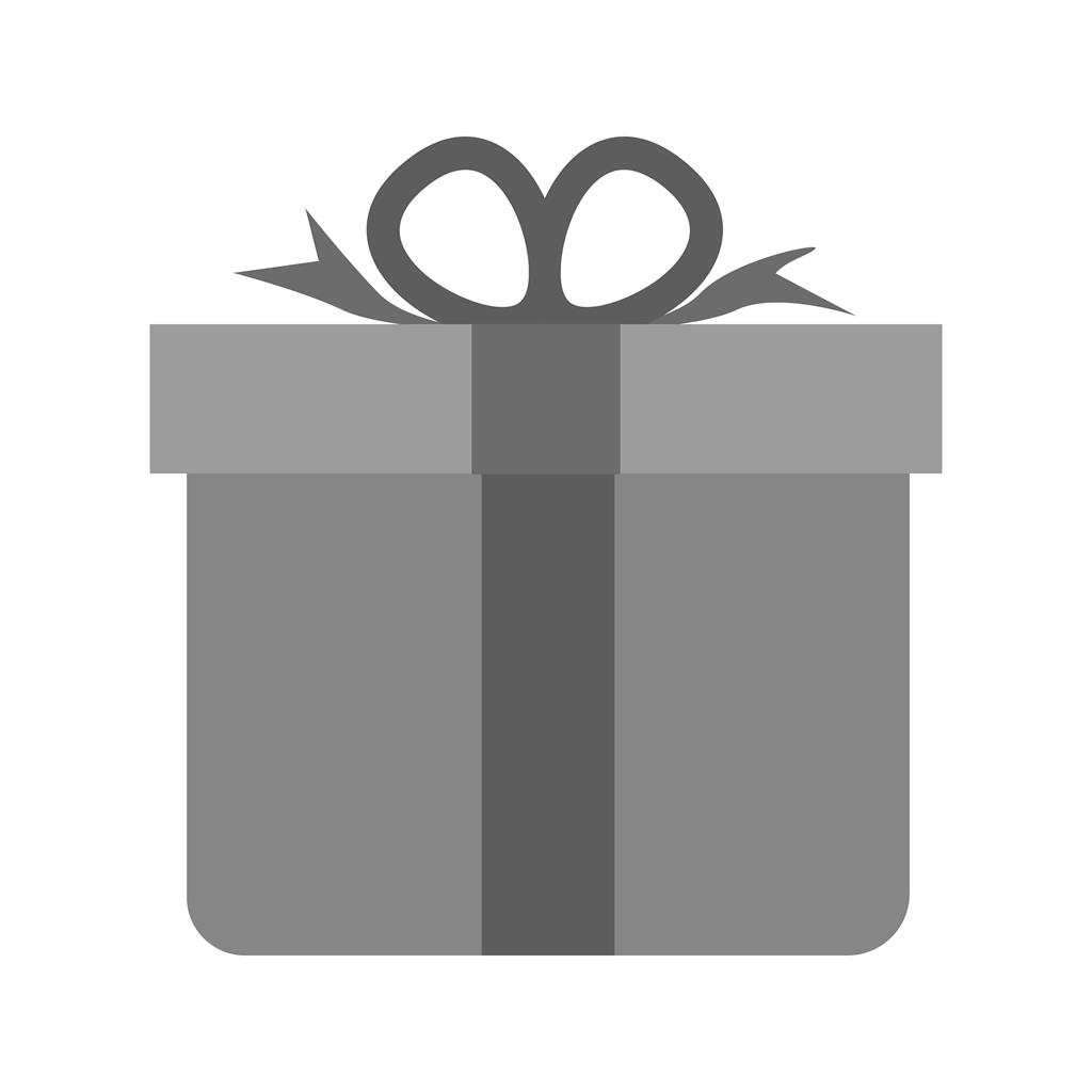 Gift Greyscale Icon - IconBunny