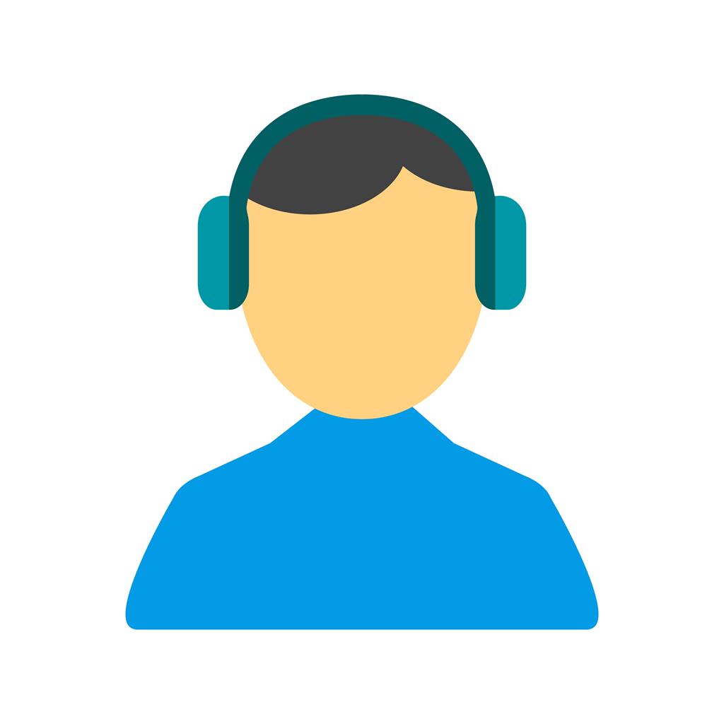 Customer Listening Flat Multicolor Icon - IconBunny