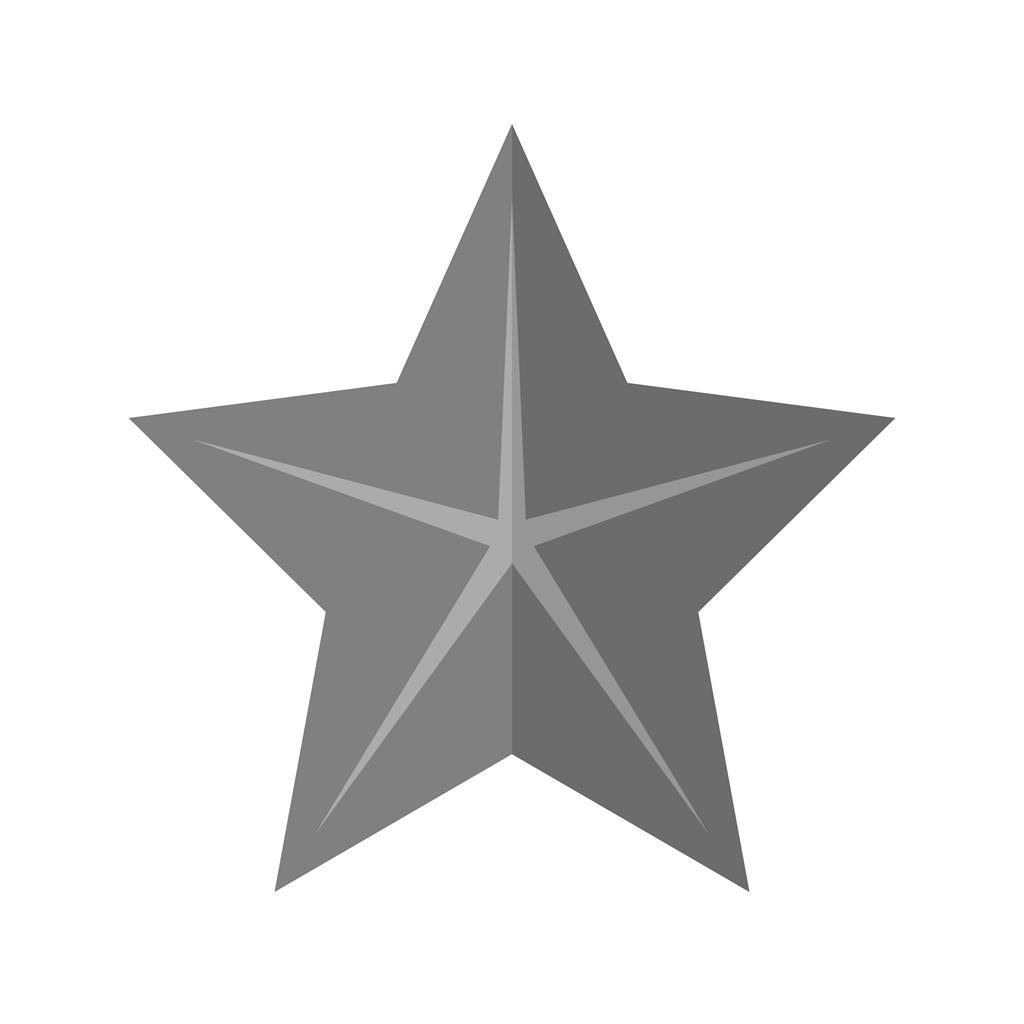 Star Greyscale Icon - IconBunny